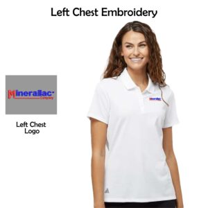 Minerallac Ladies Adidas Performance Piqué Polo