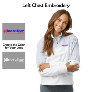 Minerallac Ladies Adidas Fleece Quarter-Zip Pullover