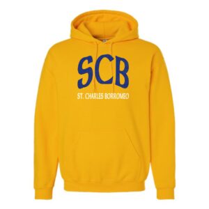 St. Charles Borromeo 02 Spiritwear Adult & Youth Hooded Sweatshirt with Glitter Vinyl
