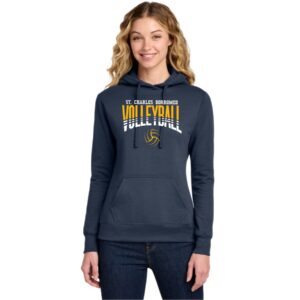 St. Charles Borromeo Volleyball Ladies Hooded Sweatshirt