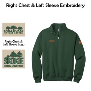 Emily Oaks Nature Center Cadet Collar Quarter-Zip Sweatshirt