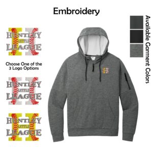 Huntley Little League Adult Nike Pocket 1/4-Zip Fleece Hoodie