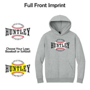 Huntley Little League Adult District Heavyweight Fleece Hoodie (Oversized fit)