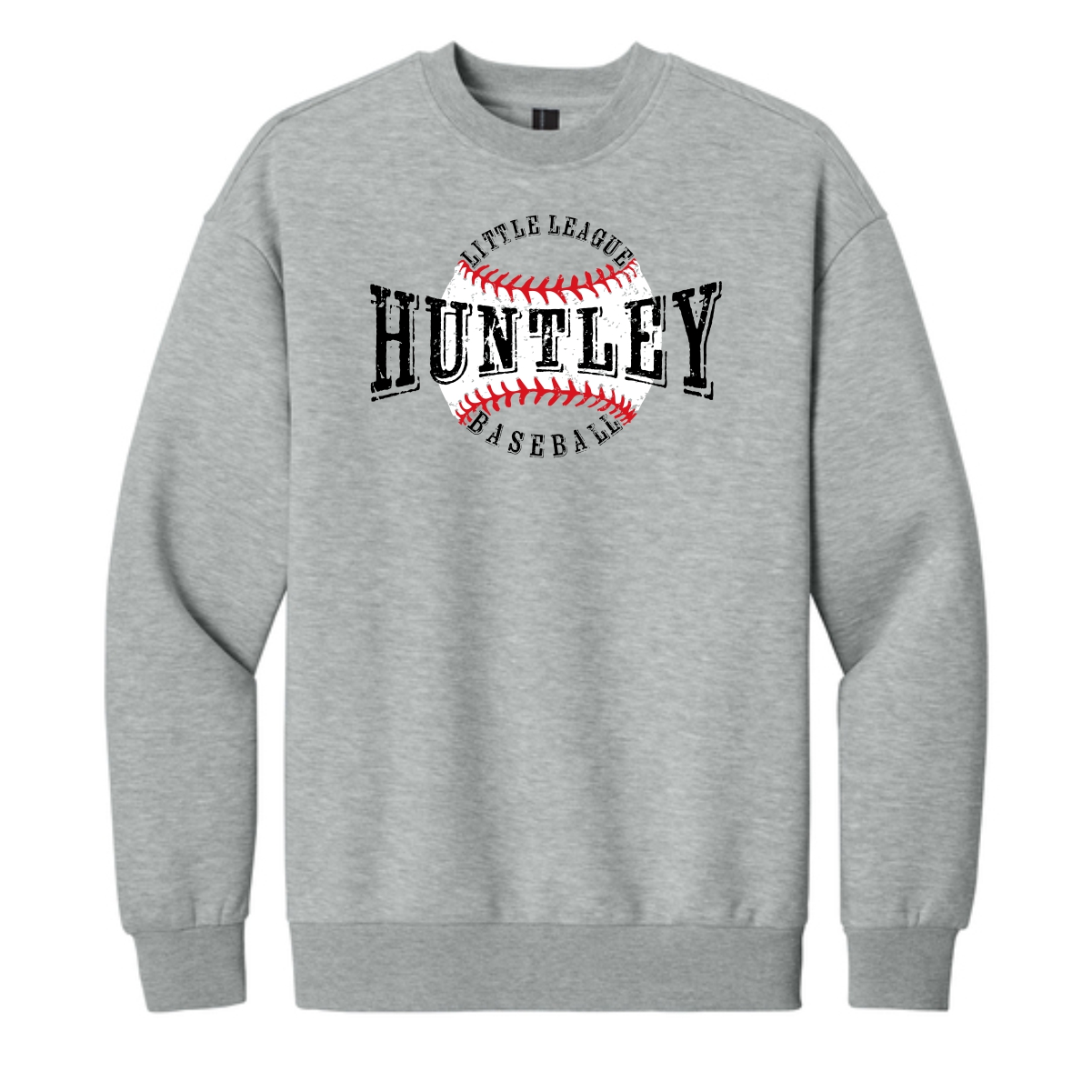 Huntley Little League Adult District Heavyweight Fleece Crew (Oversized fit) - Image 2