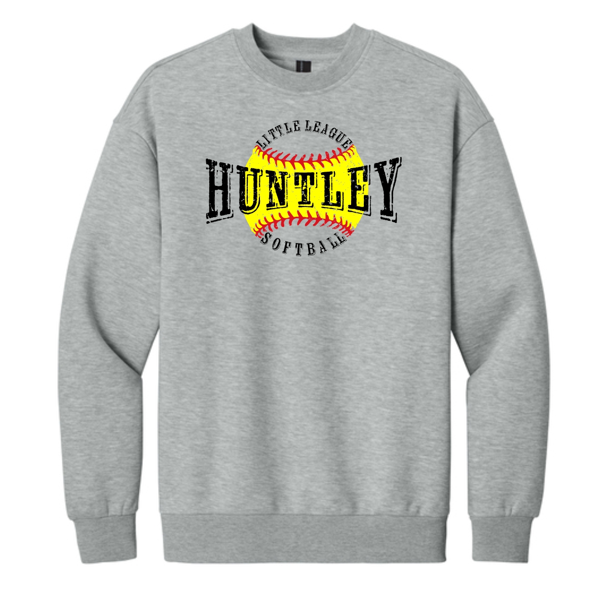 Huntley Little League Adult District Heavyweight Fleece Crew (Oversized fit) - Image 3