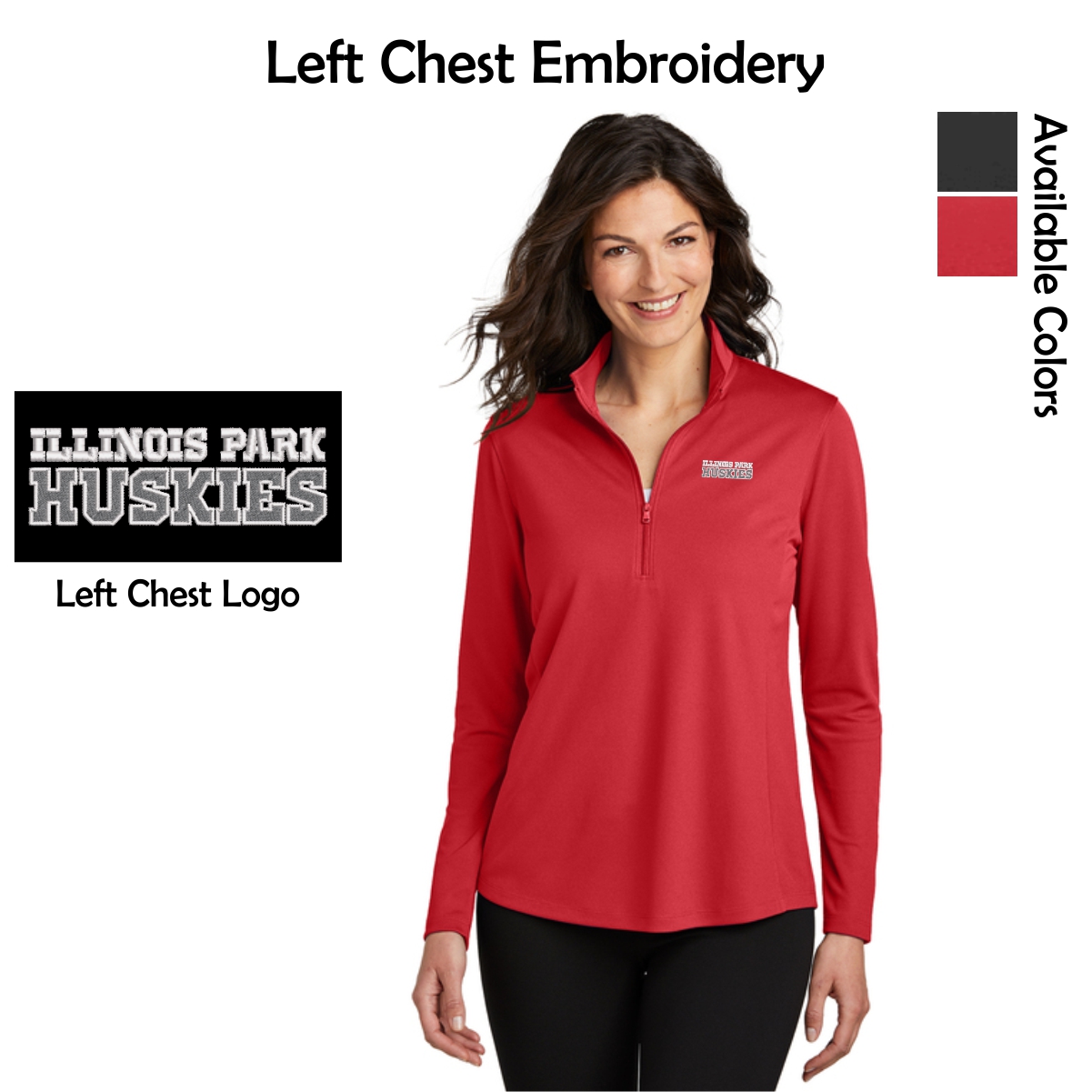 Illinois Park Ladies Port Authority UV Micro-Mesh 1/4-Zip