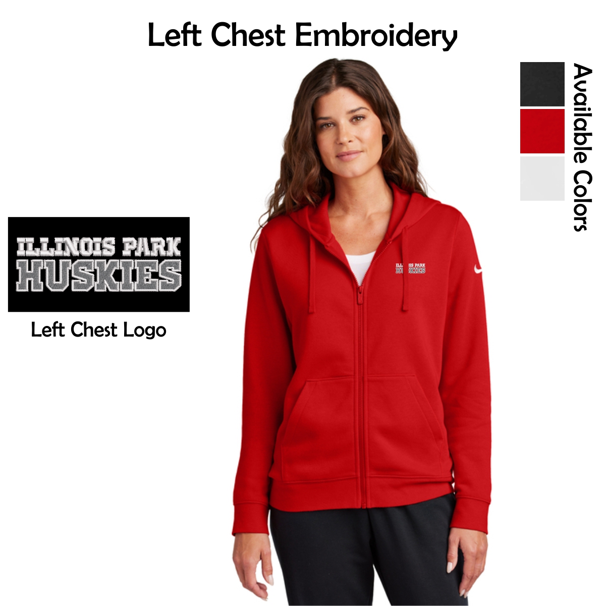 Illinois Park Ladies Nike Full-Zip Hoodie