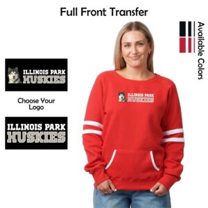 Illinois Park Ladies Varsity Fleece Crew Neck Pullover