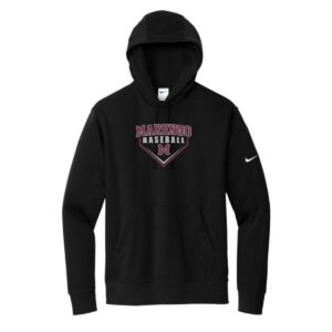 Marengo Baseball Adult Fleece Sleeve Swoosh Pullover Hoodie