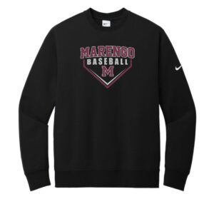 Marengo Baseball Adult Fleece Sleeve Swoosh Crew
