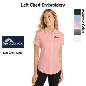 Springbrook Community Church Ladies Short Sleeve Easy Care Shirt
