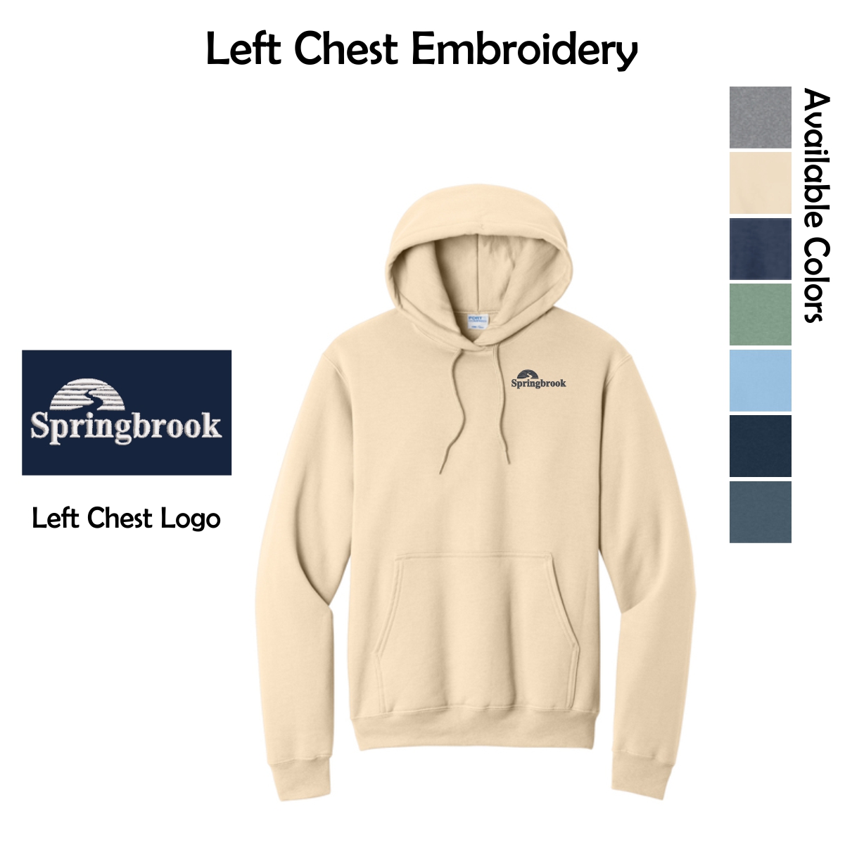 Springbrook Community Church Adult Pullover Hooded Sweatshirt