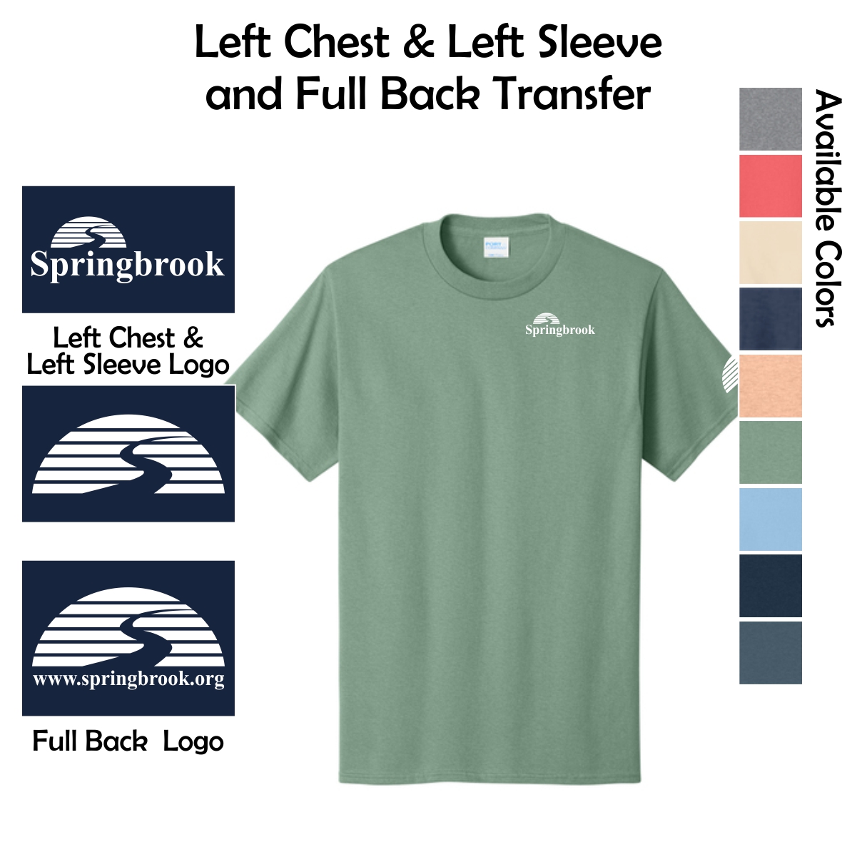 Springbrook Community Church Adult Core Cotton Tee