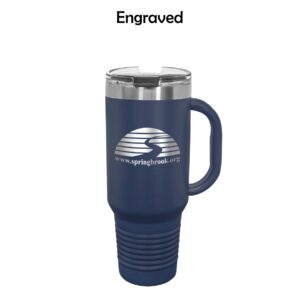 Springbrook Community Church Travel Mug with Handle, Straw Included
