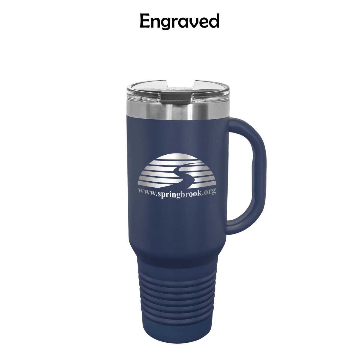 Springbrook Community Church Travel Mug with Handle, Straw Included