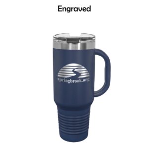 Springbrook Community Church Travel Mug with Handle, Straw Included