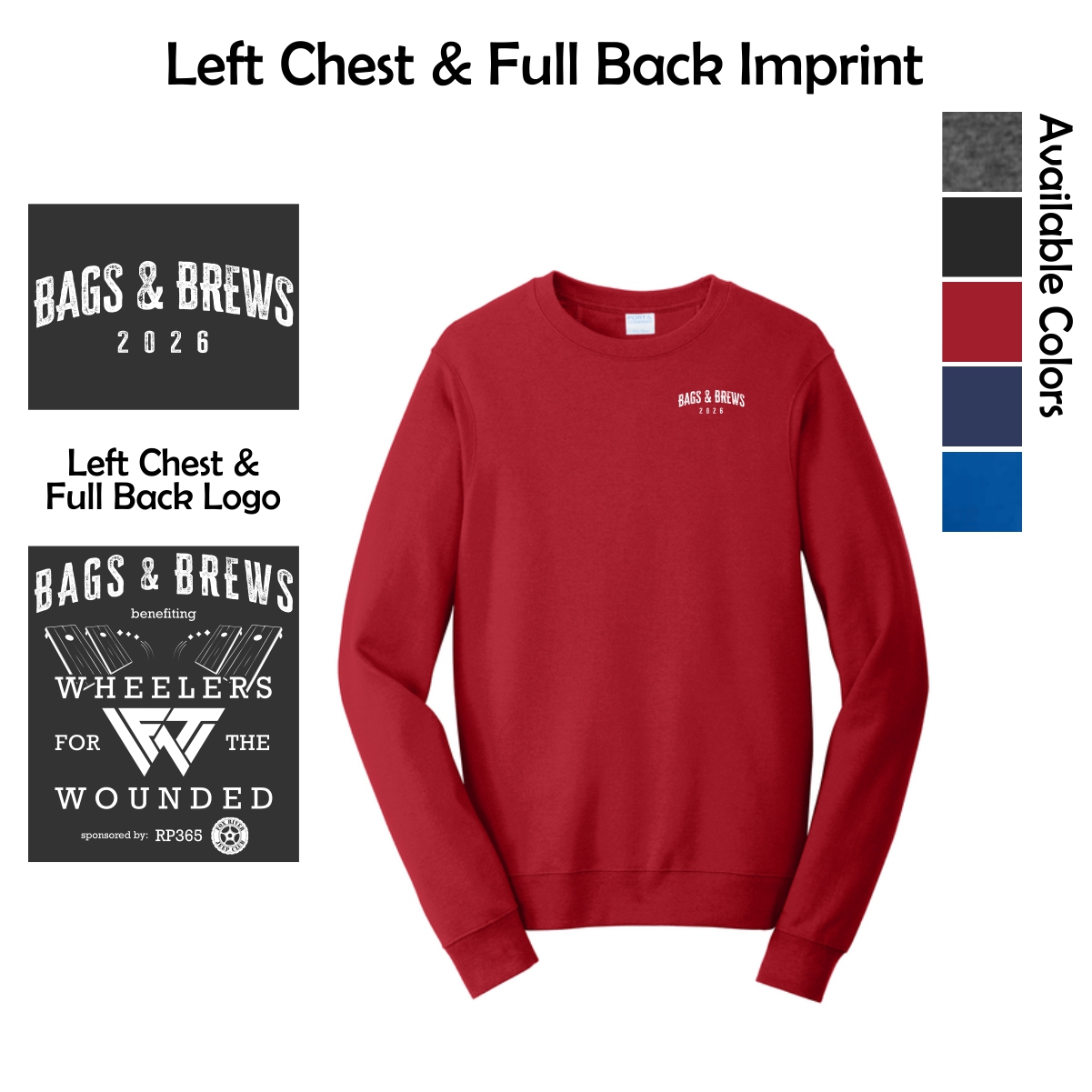 Bags & Brews Crewneck Sweatshirt