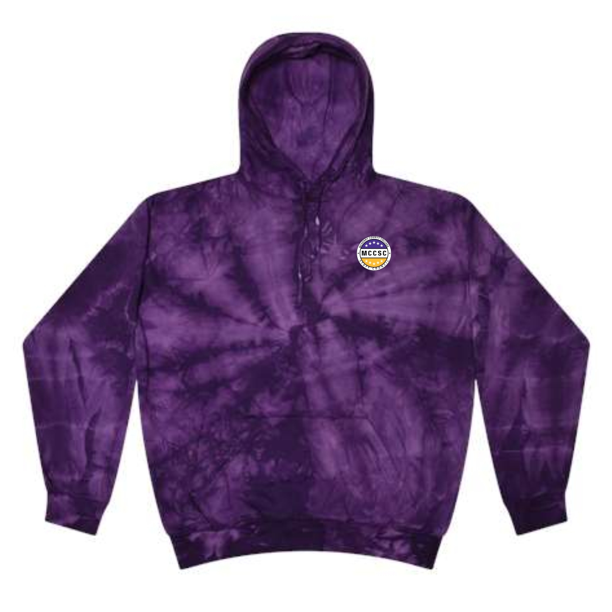 MCC Staff Council Colortone Tie-Dyed Hooded Sweatshirt - Image 2