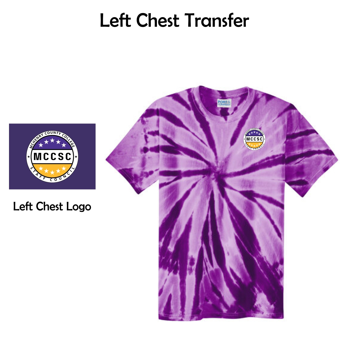 MCC Staff Council Tie-Dye Tee