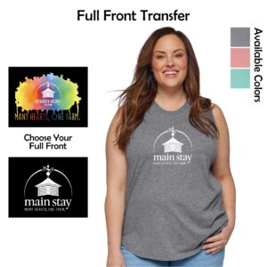 Main Stay Therapeutic Farm Women's Curvy Relaxed Fine Jersey Tank