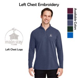 Main Stay Therapeutic Farm Adult Pique Quarter-Zip Pullover