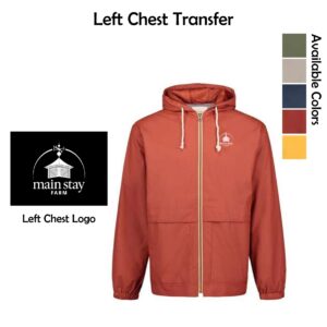 Main Stay Therapeutic Farm Adult Vintage Hooded Rain Jacket