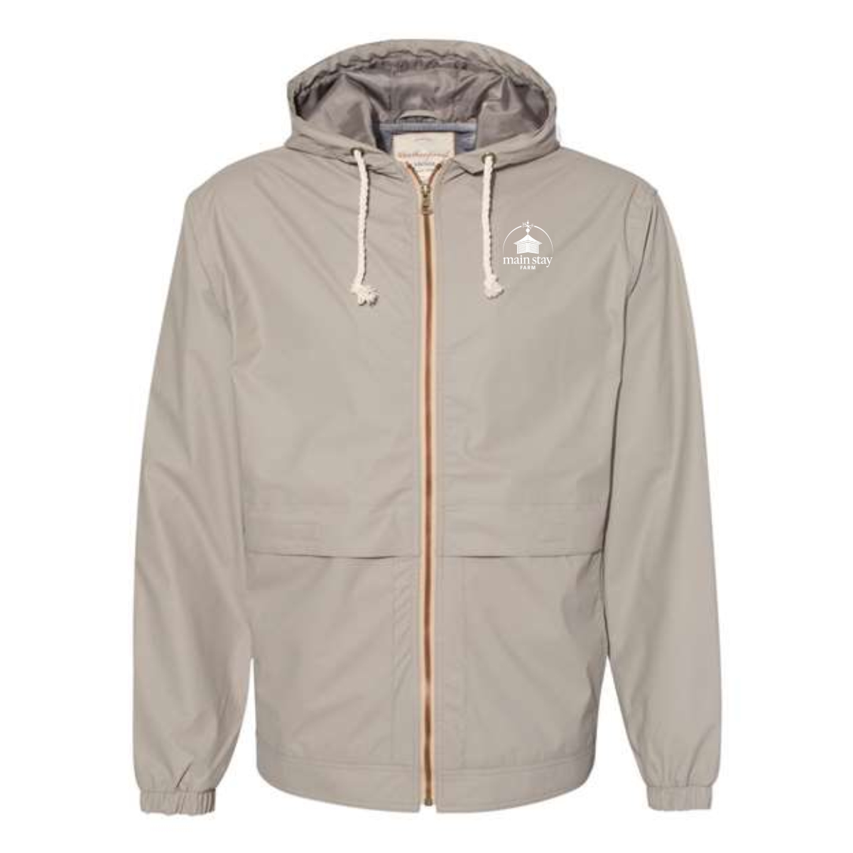 Main Stay Therapeutic Farm Adult Vintage Hooded Rain Jacket - Image 4