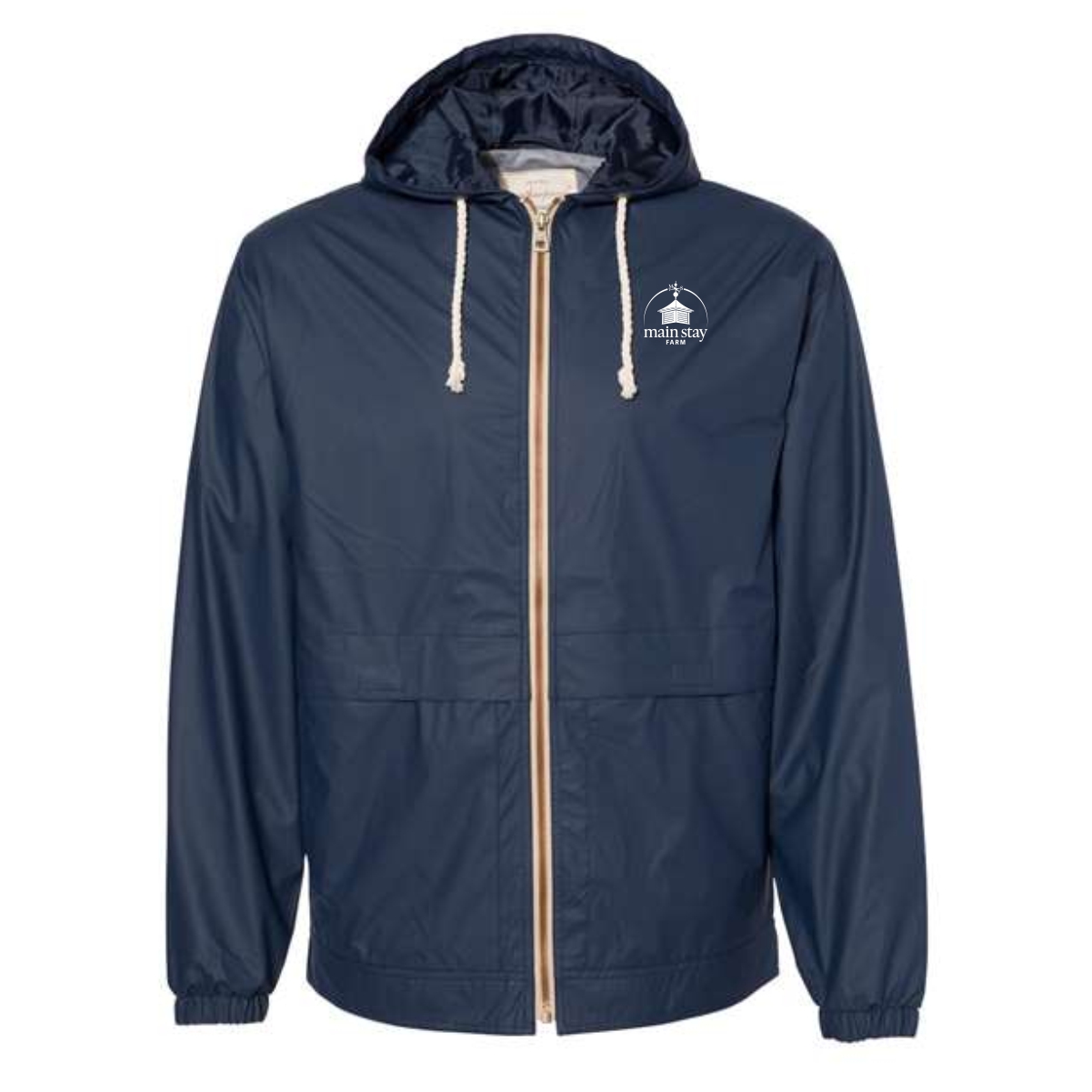 Main Stay Therapeutic Farm Adult Vintage Hooded Rain Jacket - Image 5