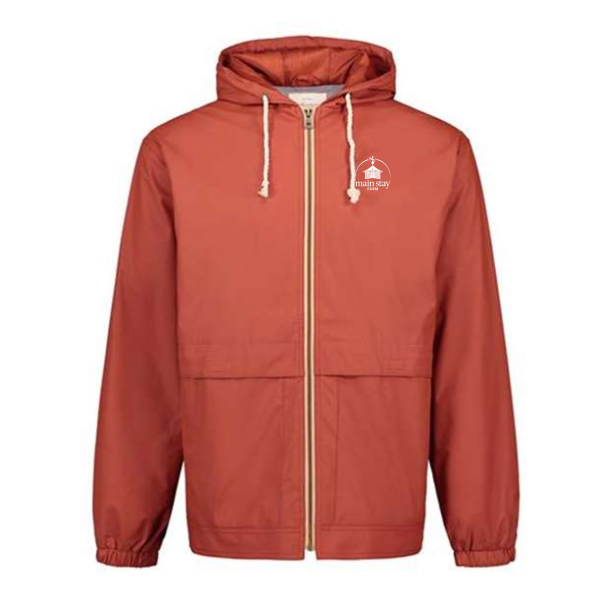 Main Stay Therapeutic Farm Adult Vintage Hooded Rain Jacket - Image 6