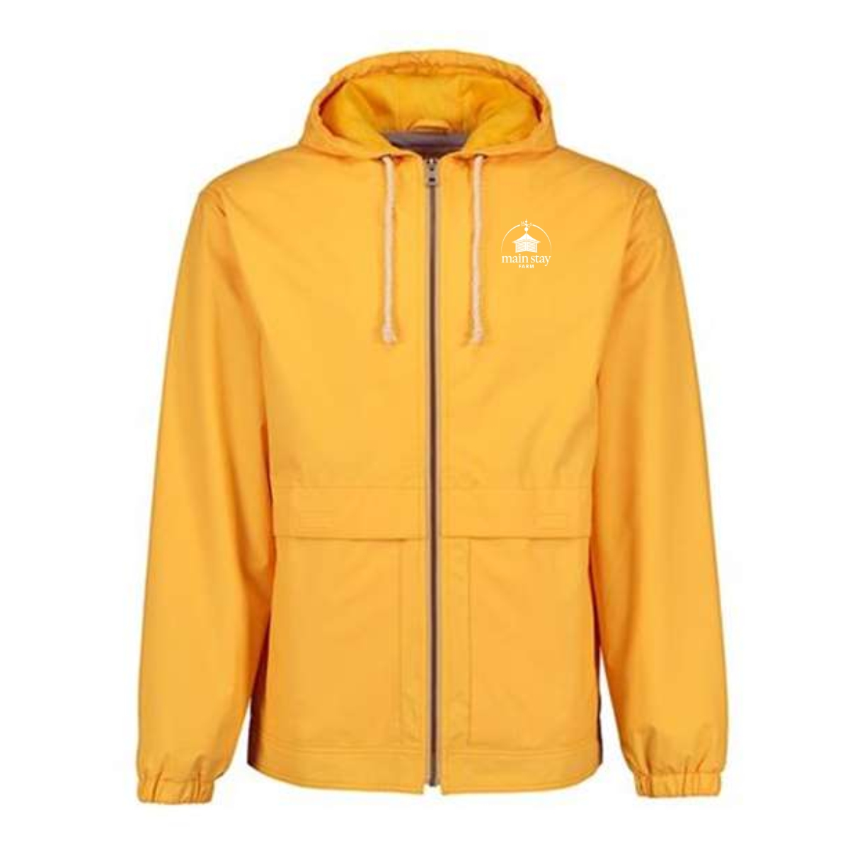 Main Stay Therapeutic Farm Adult Vintage Hooded Rain Jacket - Image 7