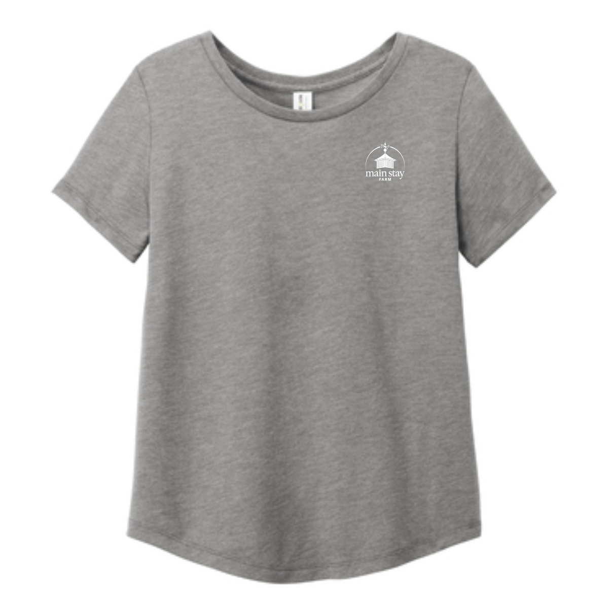Main Stay Therapeutic Farm Ladies Allmade Relaxed Tri-Blend Scoop Neck Tee - Image 2