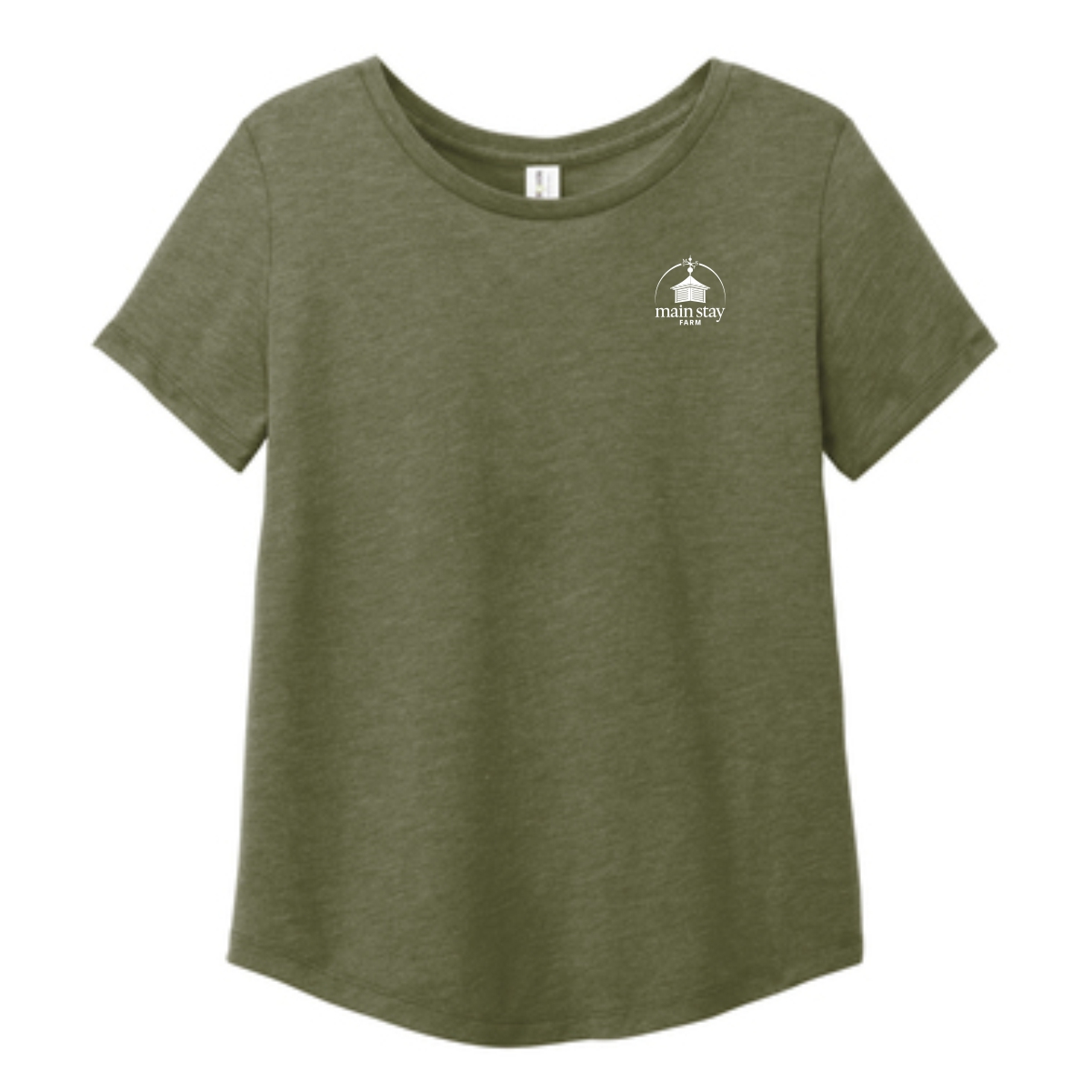 Main Stay Therapeutic Farm Ladies Allmade Relaxed Tri-Blend Scoop Neck Tee - Image 4