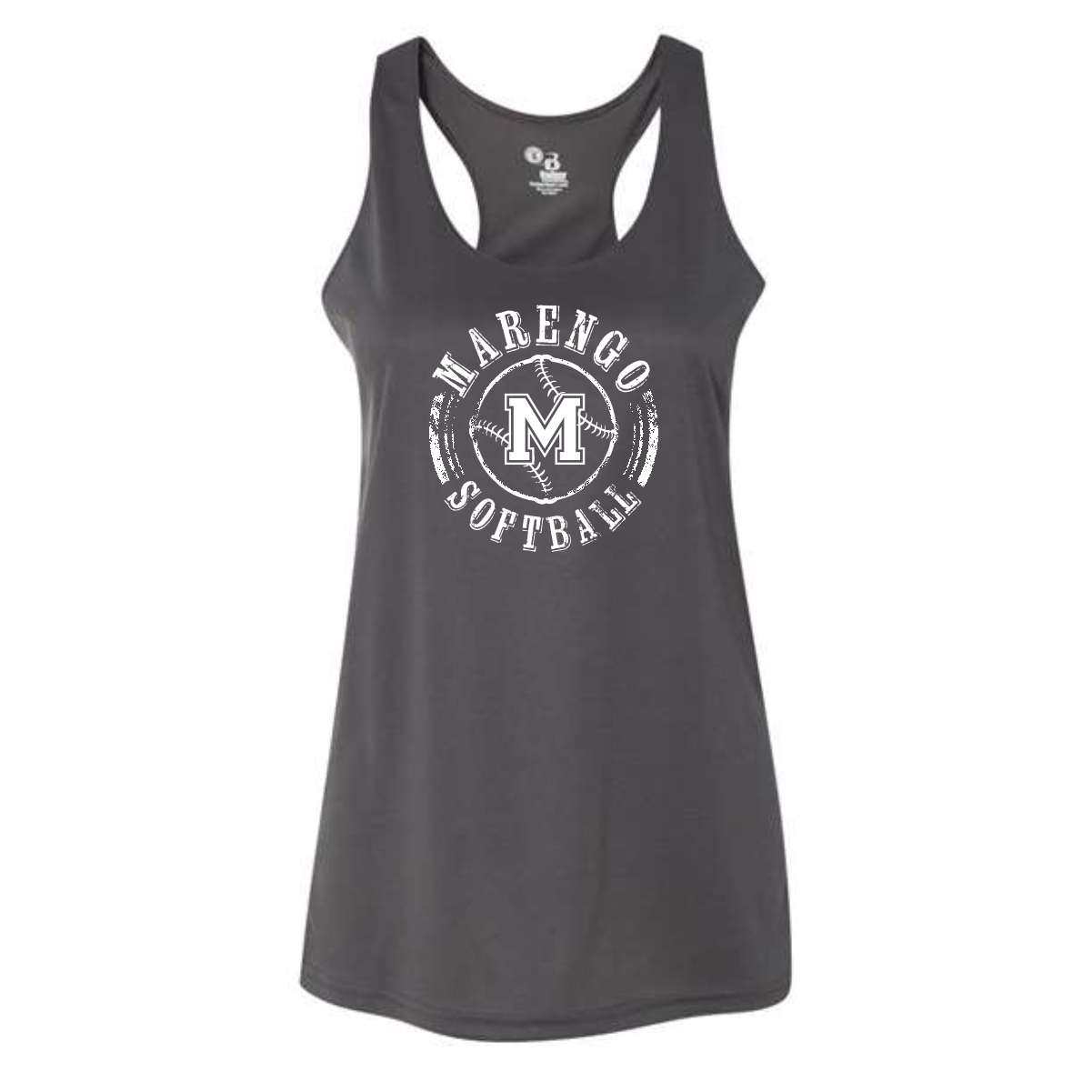 Marengo Softball Ladies Badger Racerback Tank Top - Image 3