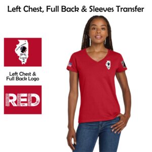 Rolling Thunder Chapter 2 IL Ladies Heavy Cotton™ V-Neck T-Shirt