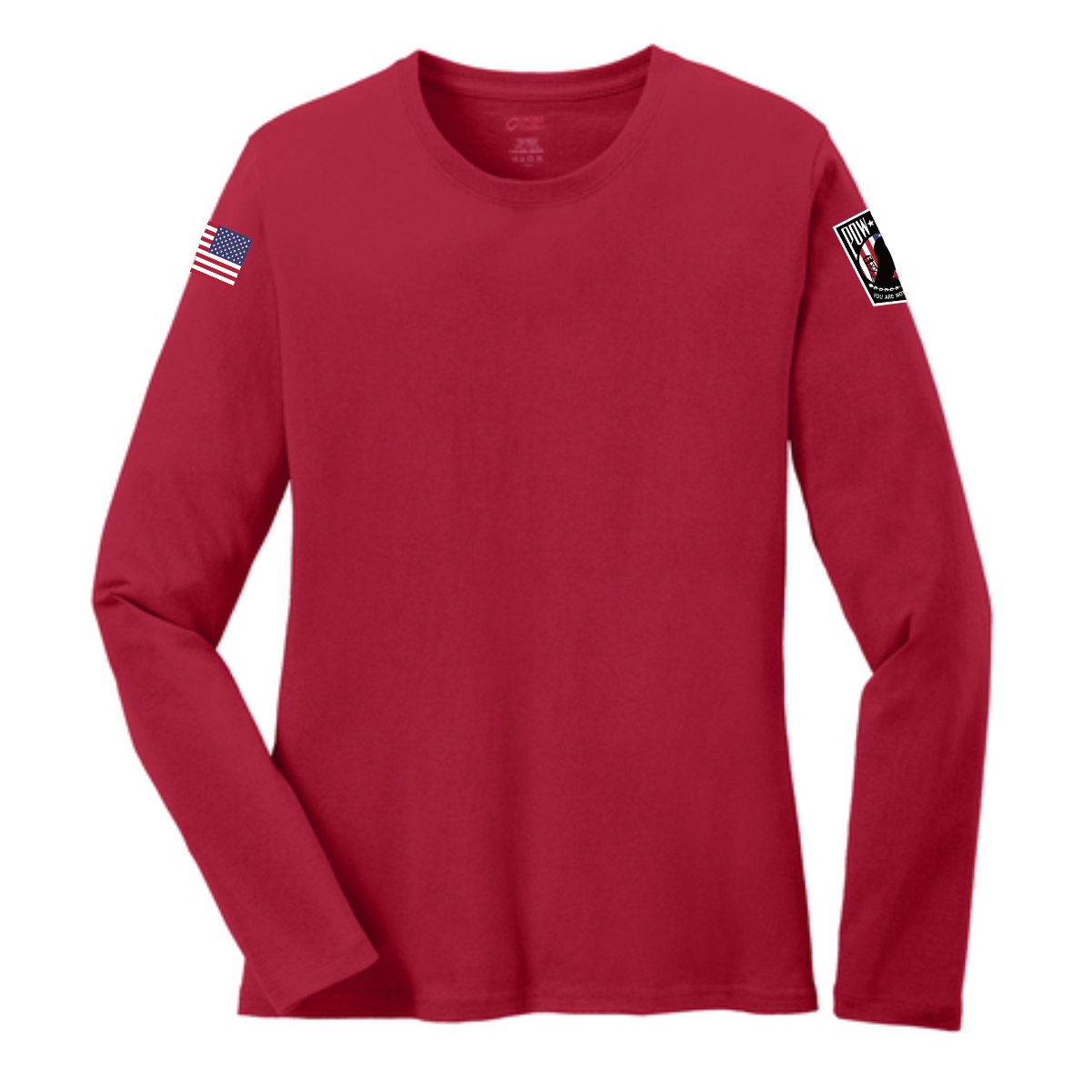 Rolling Thunder Chapter 2 IL Ladies Long Sleeve Core Cotton Tee - Image 2