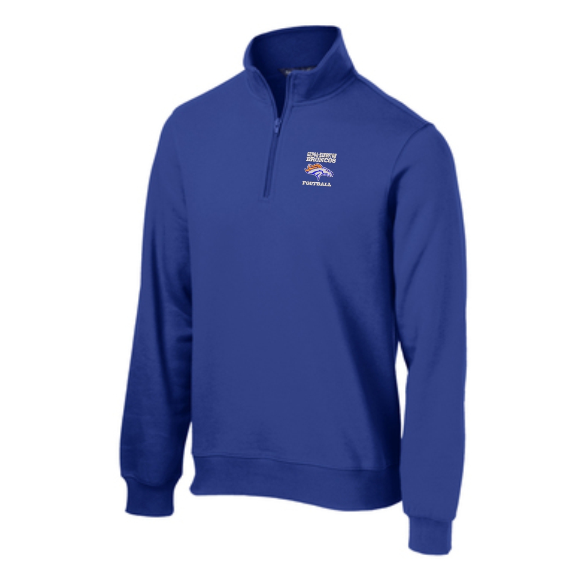 Genoa-Kingston Broncos Adult 1/4-Zip Sweatshirt - Image 3