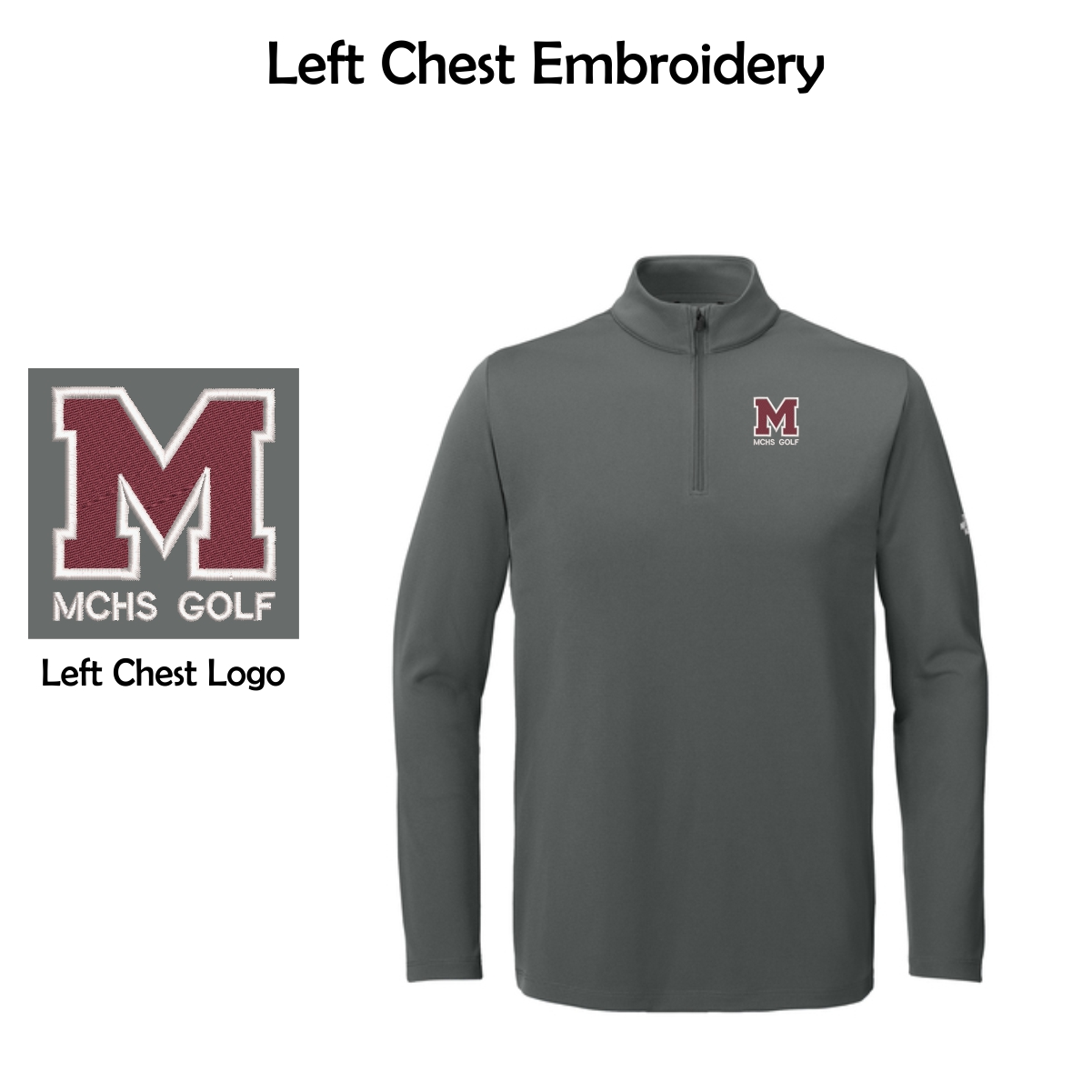 MCHS Golf The North Face 1/4-Zip