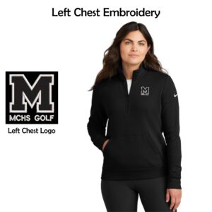 MCHS Golf Ladies Nike Sleeve Swoosh 1/2-Zip