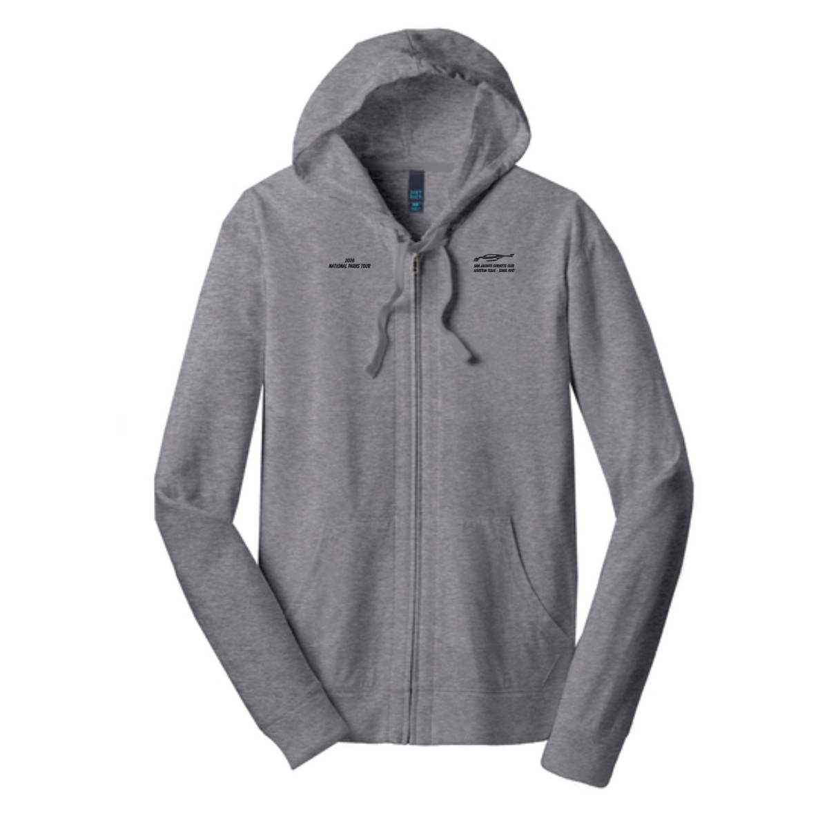 San Jacinto Corvette Club 2026 Parks Tour District Jersey Full-Zip Hoodie - Image 3