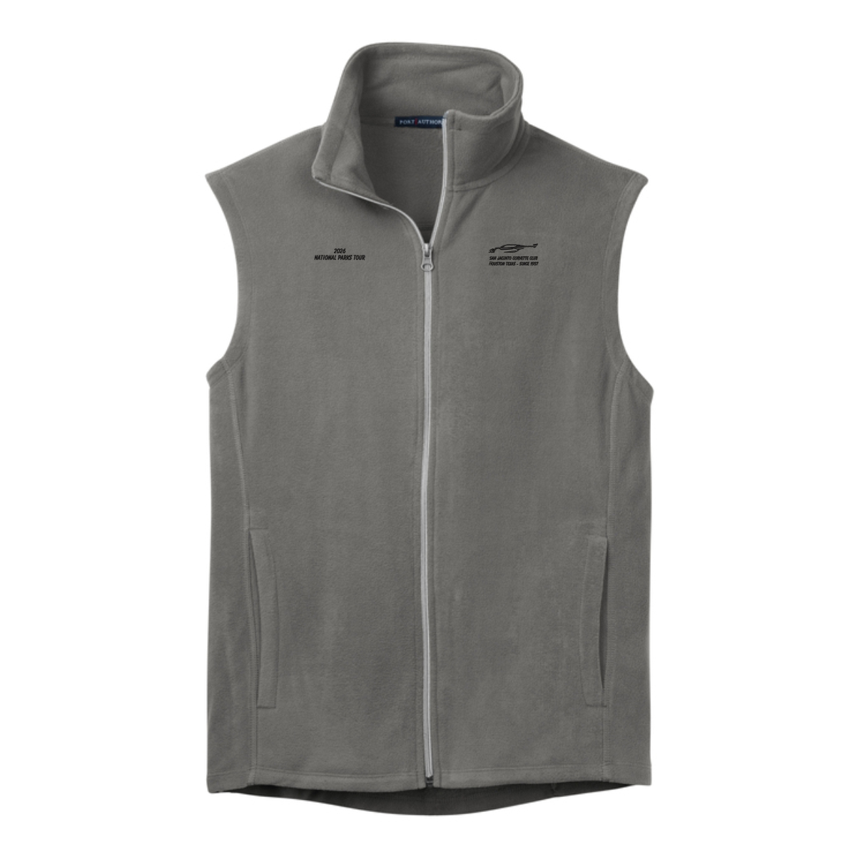 San Jacinto Corvette Club 2026 Parks Tour Port Authority Microfleece Vest - Image 3