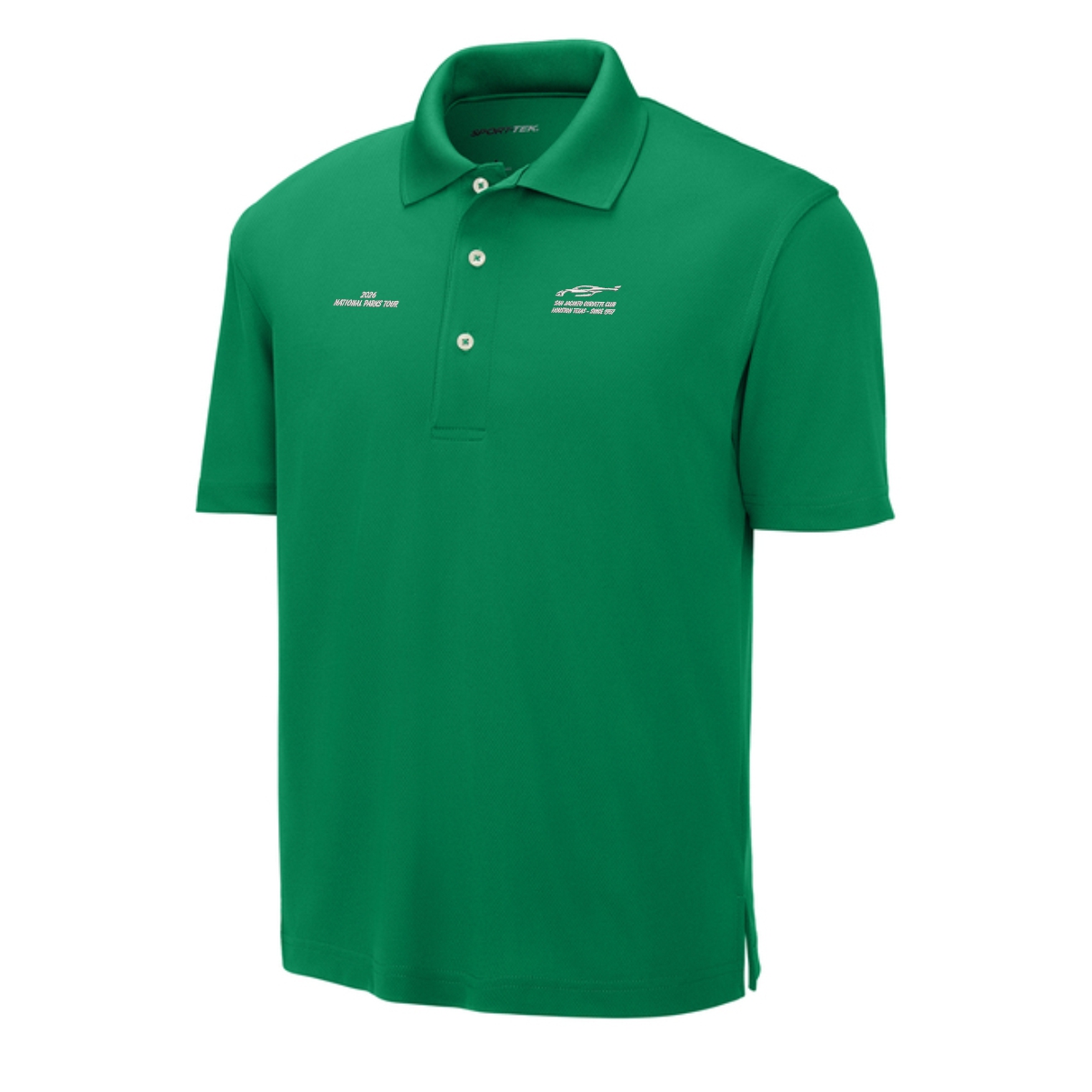 San Jacinto Corvette Club 2026 Parks Tour Sport-Tek Dri-Mesh Polo - Image 4