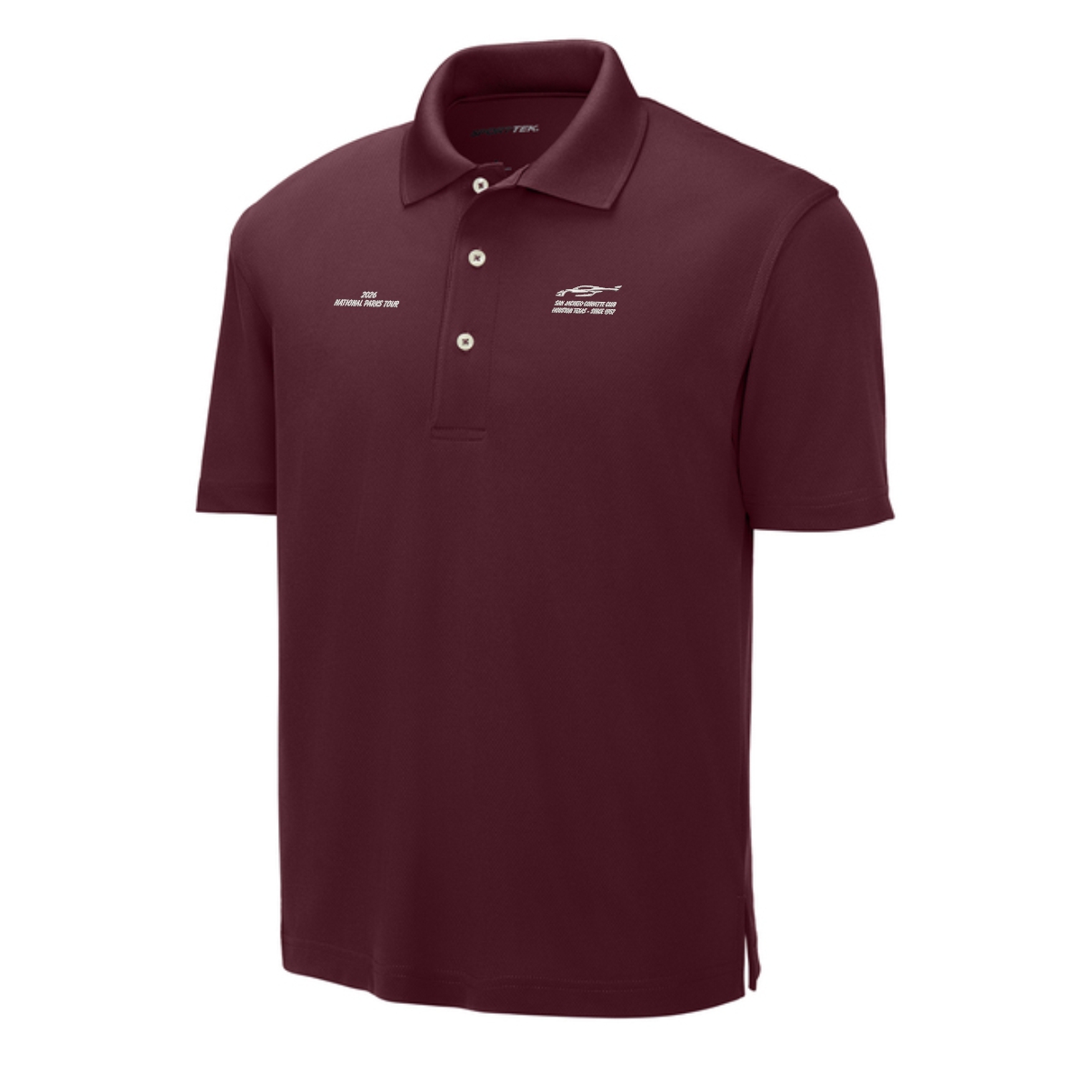 San Jacinto Corvette Club 2026 Parks Tour Sport-Tek Dri-Mesh Polo - Image 5