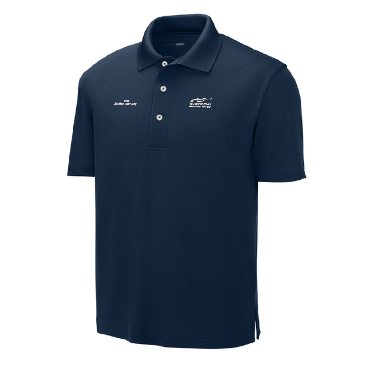 San Jacinto Corvette Club 2026 Parks Tour Sport-Tek Dri-Mesh Polo - Image 6