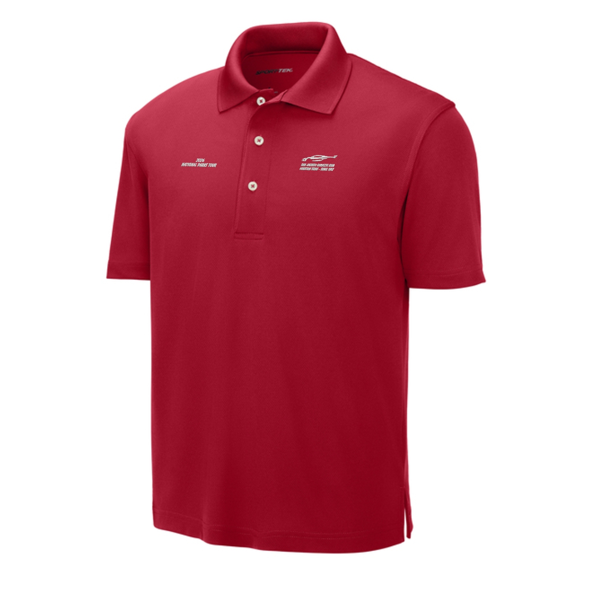 San Jacinto Corvette Club 2026 Parks Tour Sport-Tek Dri-Mesh Polo - Image 8