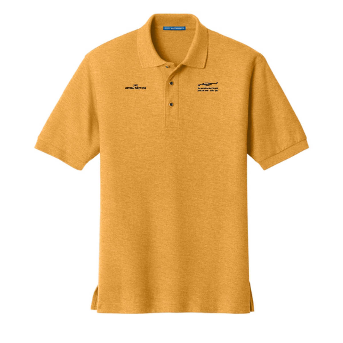 San Jacinto Corvette Club 2026 Parks Tour Port Authority Silk Touch Polo - Image 4