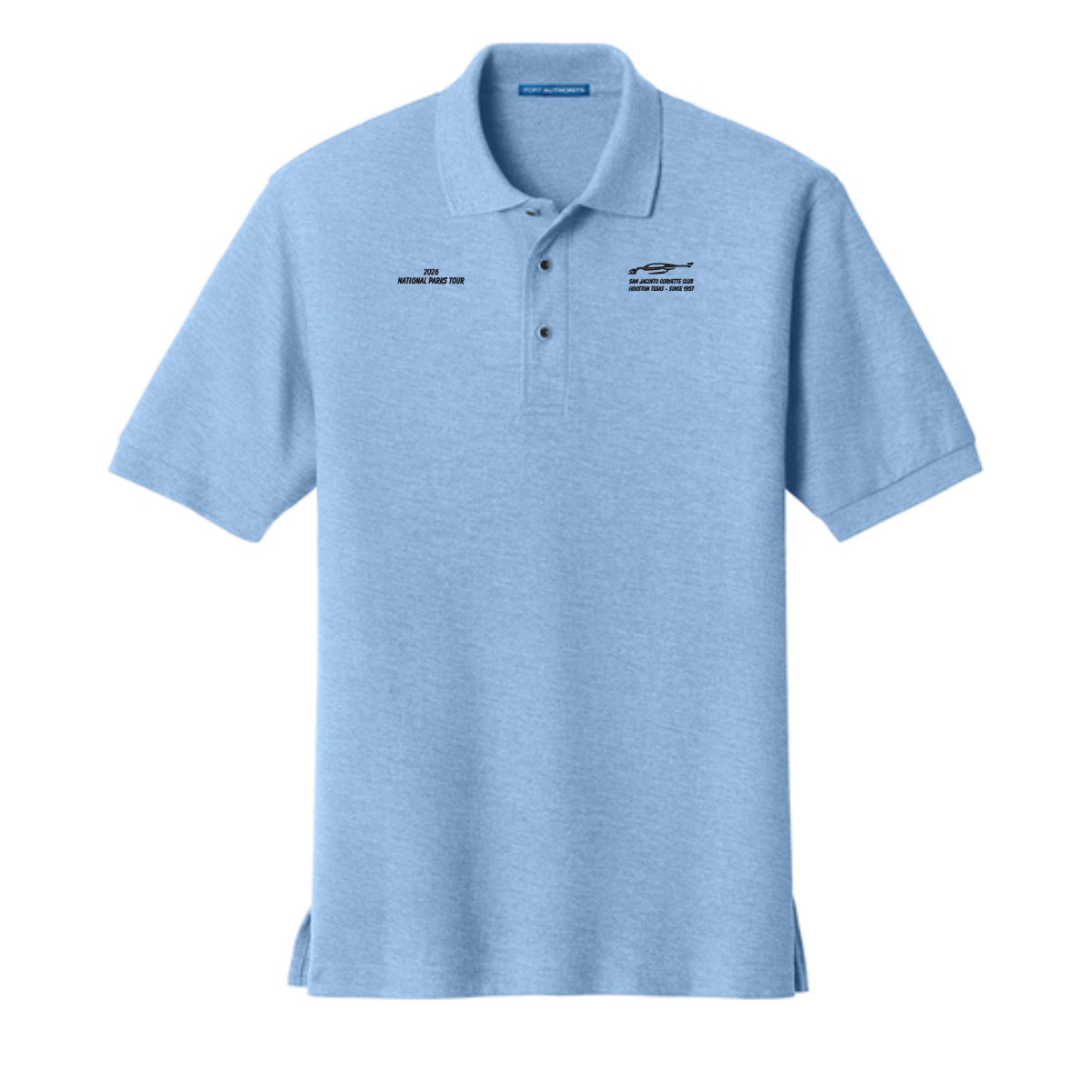 San Jacinto Corvette Club 2026 Parks Tour Port Authority Silk Touch Polo - Image 5