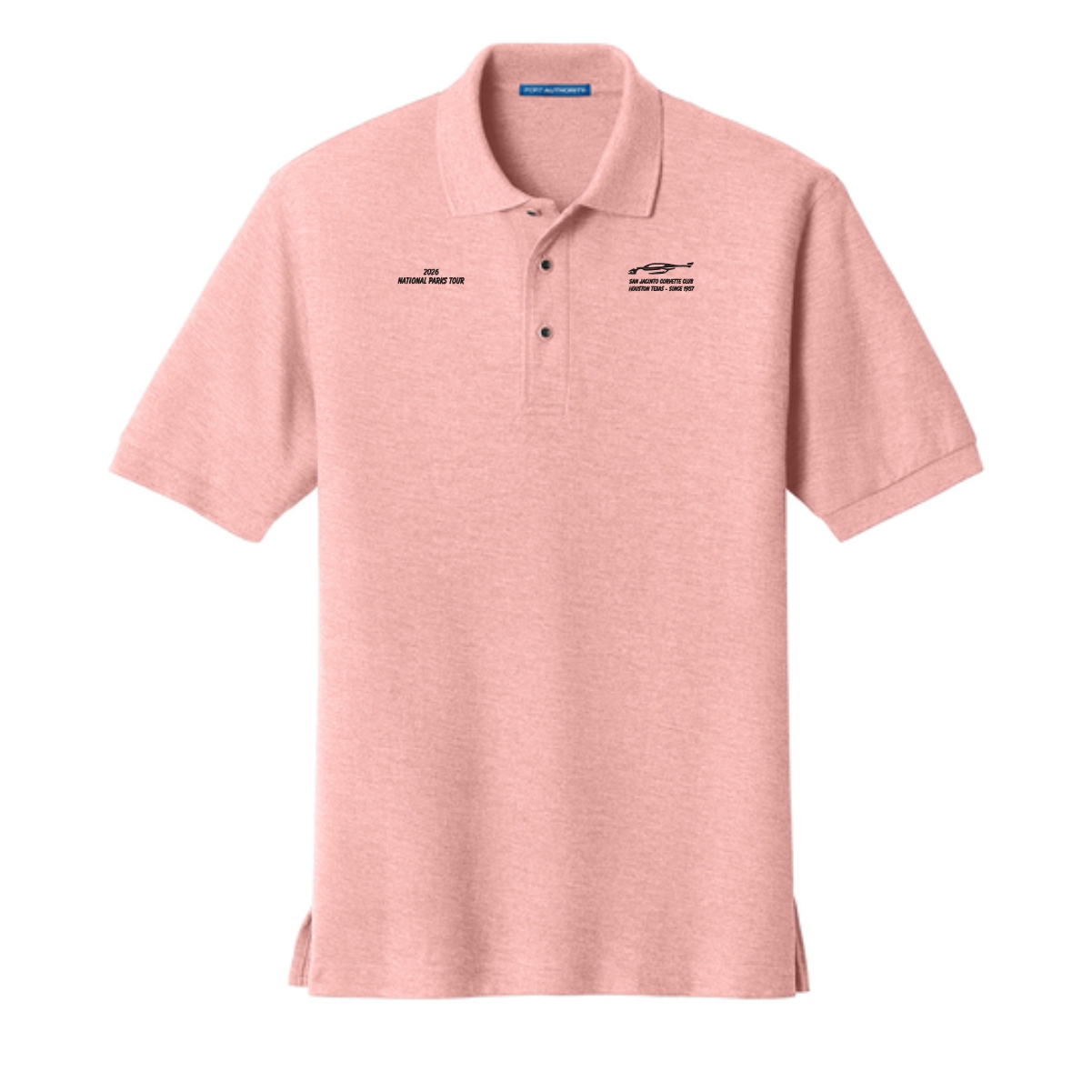 San Jacinto Corvette Club 2026 Parks Tour Port Authority Silk Touch Polo - Image 6