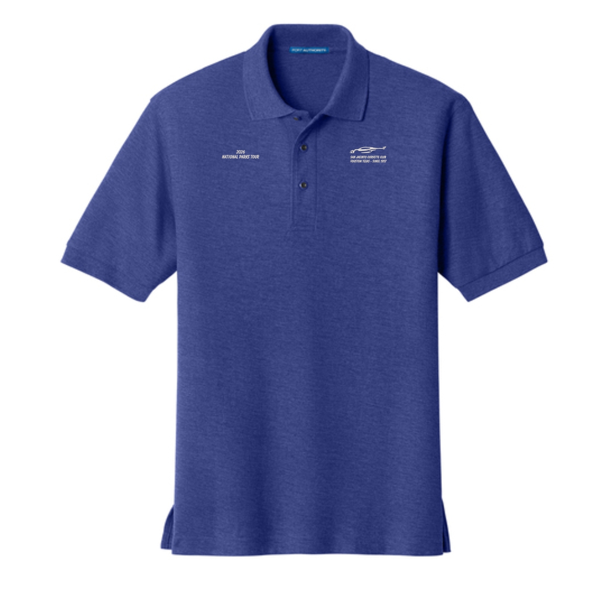 San Jacinto Corvette Club 2026 Parks Tour Port Authority Silk Touch Polo - Image 7