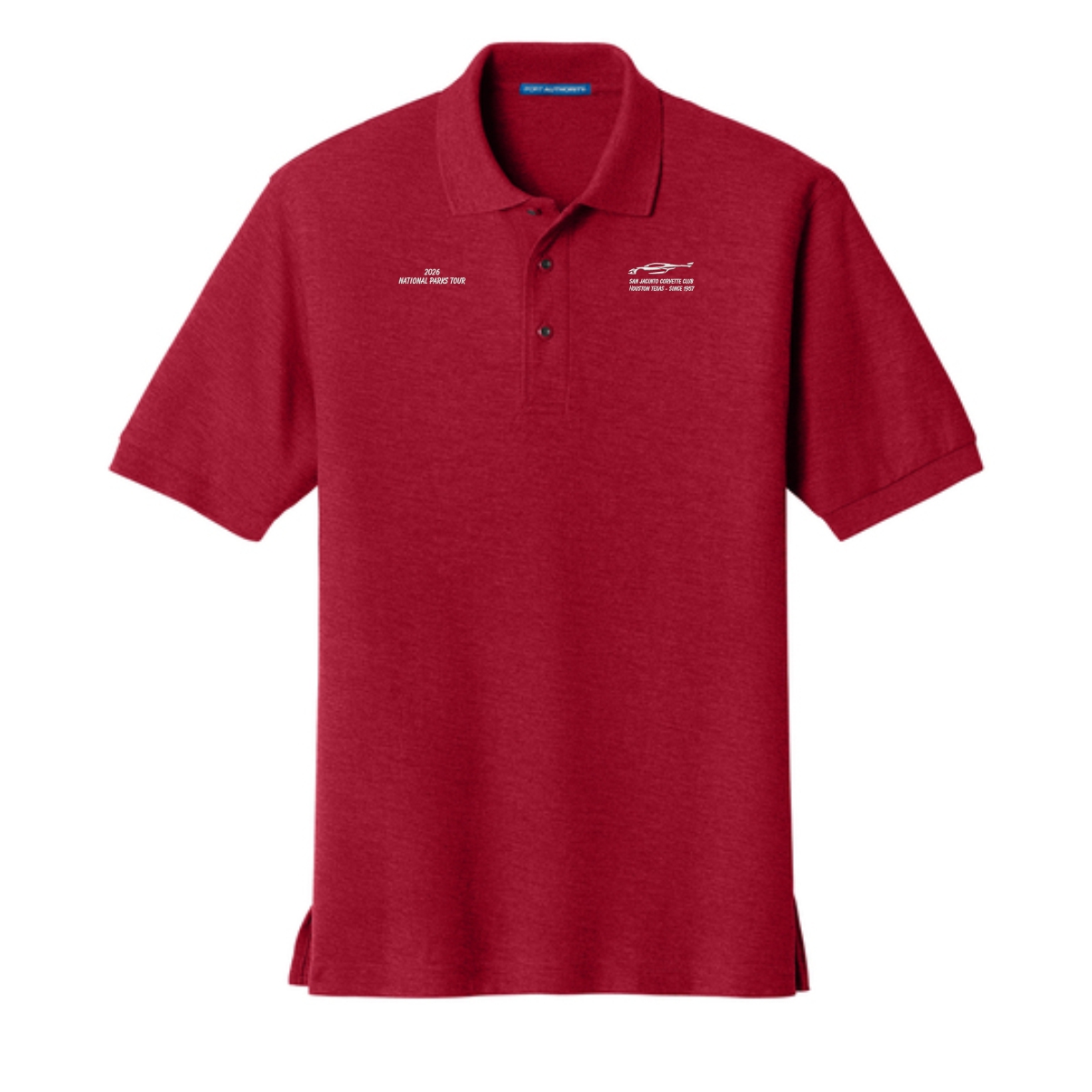 San Jacinto Corvette Club 2026 Parks Tour Port Authority Silk Touch Polo - Image 9