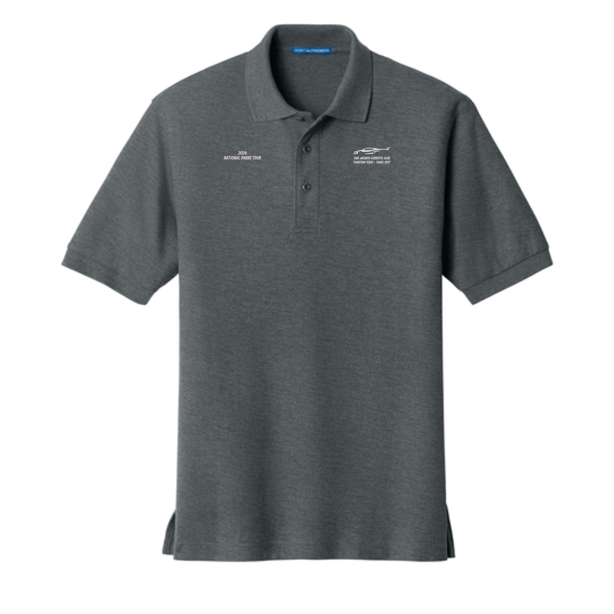 San Jacinto Corvette Club 2026 Parks Tour Port Authority Silk Touch Polo - Image 10